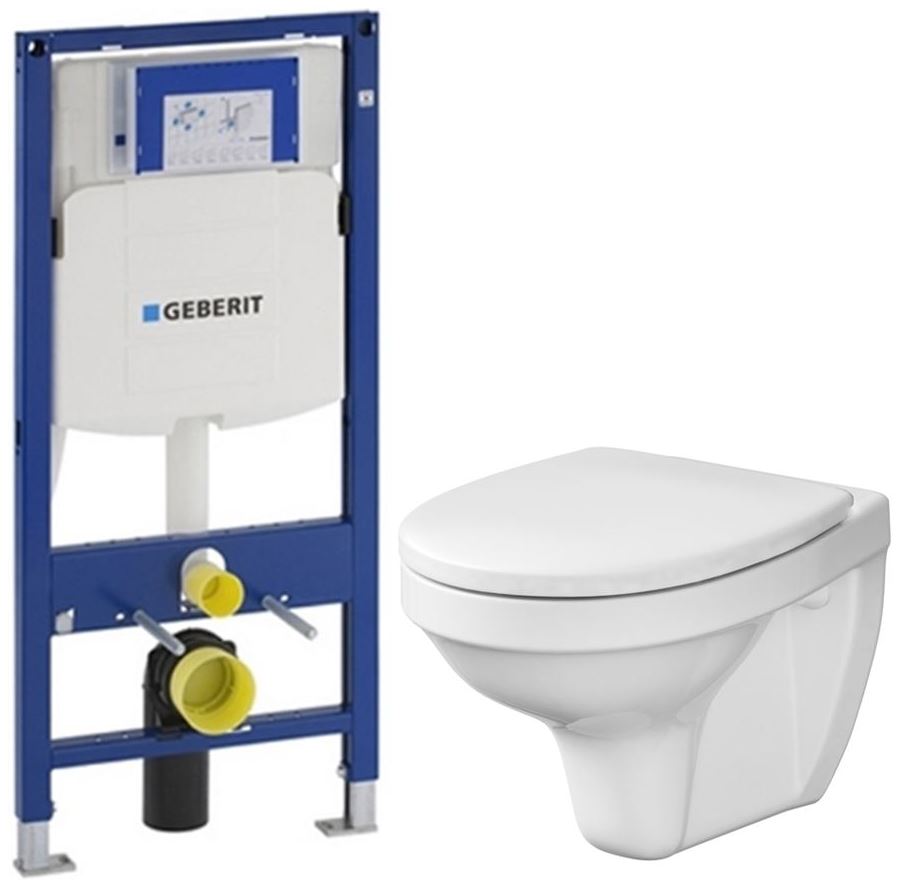 Obrázok /SET - SET Duofix pro závěsné WC 111.300.00.5 bez ovládací desky + WC CERSANIT DELFI + SEDÁTKO (111.300.00.5 DE1)