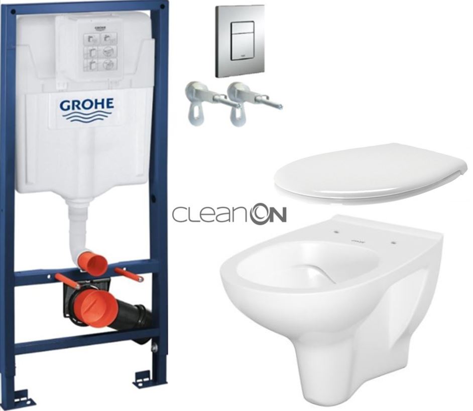 Obrázok /SET/GROHE - Rapid SL Rapid SL pre závesné WC 38528SET + WC CERSANIT ARTECO CLEANON + SEDADLO (38772001 AT2)