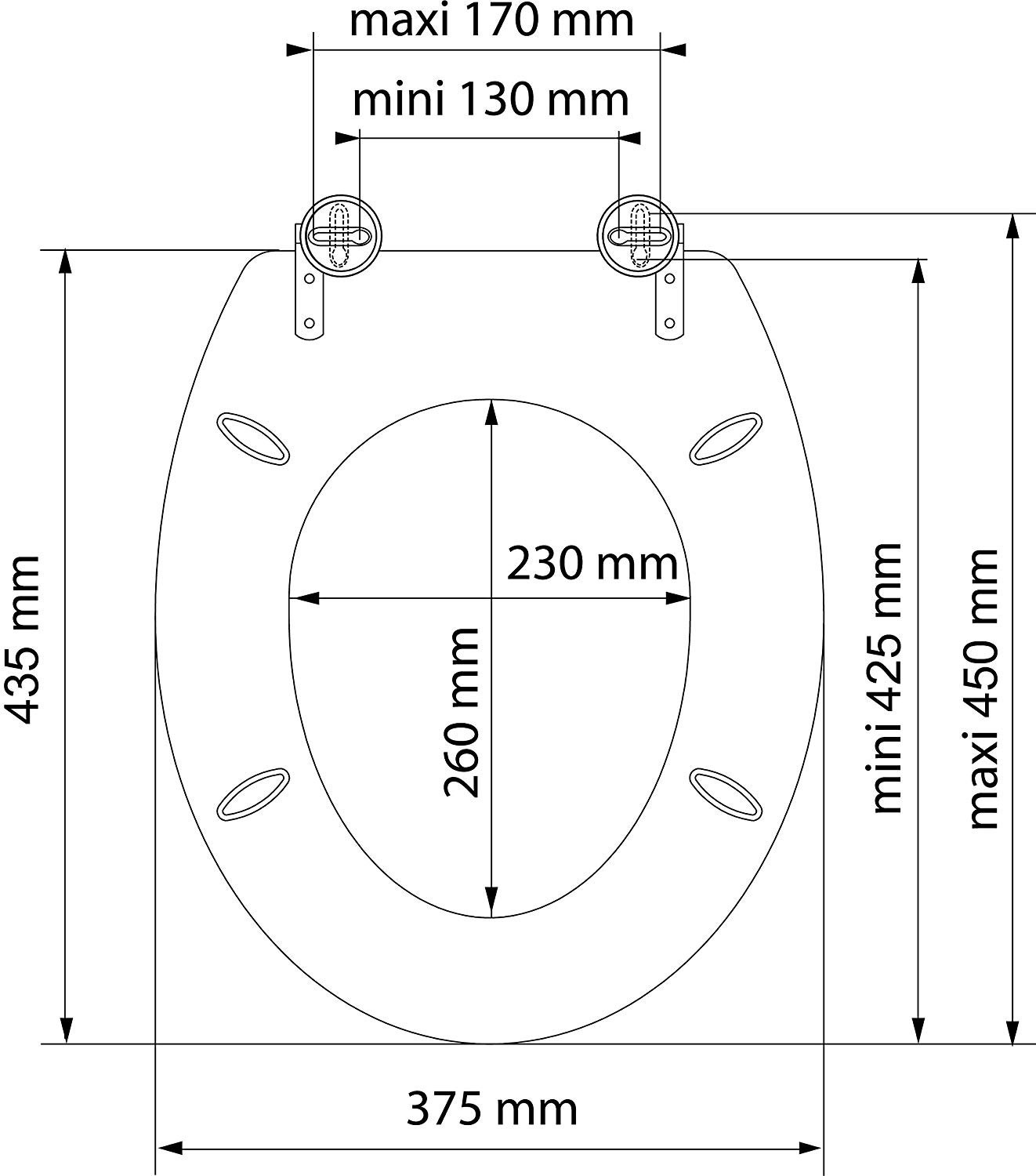 Obrázok Eisl - Wc sedátko Grey stones MDF se zpomalovacím mechanismem SOFT-CLOSE (80130Greystones)