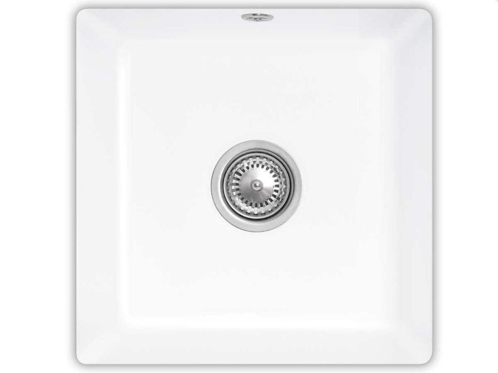 Obrázok VILLEROY & BOCH VILLEROY & BOCH - Keramický drez Subway 50 SU White alpin podstavný 440 x 440 bez excentra 332501R1