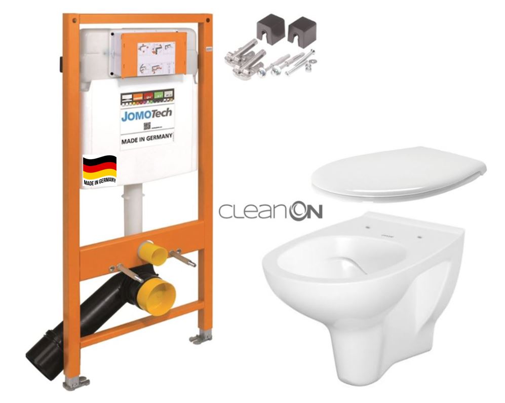 Obrázok /SET/JOMO - SET JOMO Duofix modul pro závěsné WC + montážní sada + sedátko + WC CERSANIT CLEANON ARTECO (174-91100700-00 AT2)