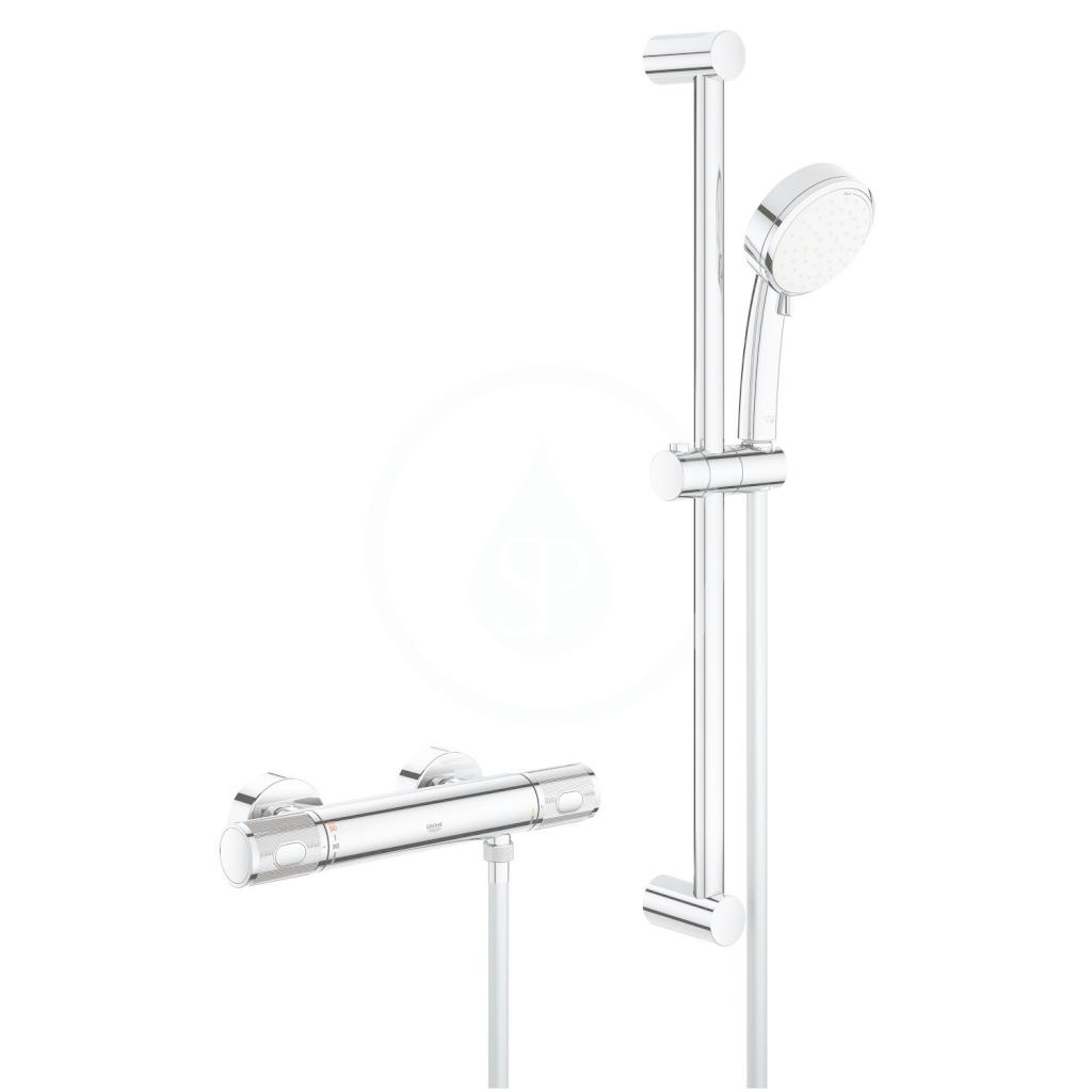 Obrázok Grohe Grohtherm 1000 Performance - Termostatická sprchová batéria so sprchovou súpravou 600 mm, chróm 34787000