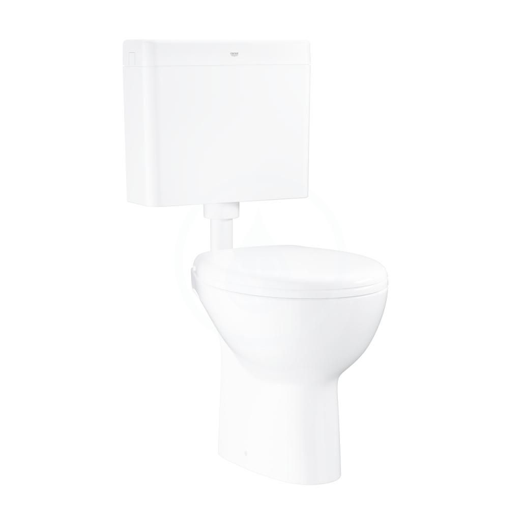 Obrázok GROHE - Bau Ceramic WC kombi súprava s nádržkou a sedadlom, rimless, alpská biela 39560000