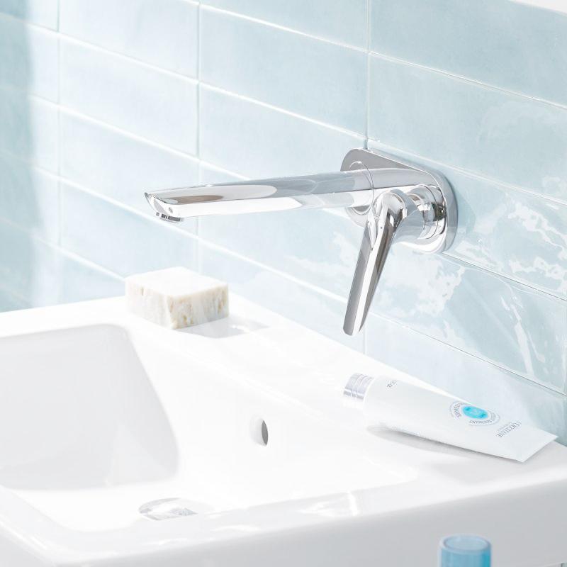 Obrázok Hansgrohe Novus - Páková umývadlová batéria pod omietku, montáž na stenu, s výtokom 19,5 cm, chróm 71127000