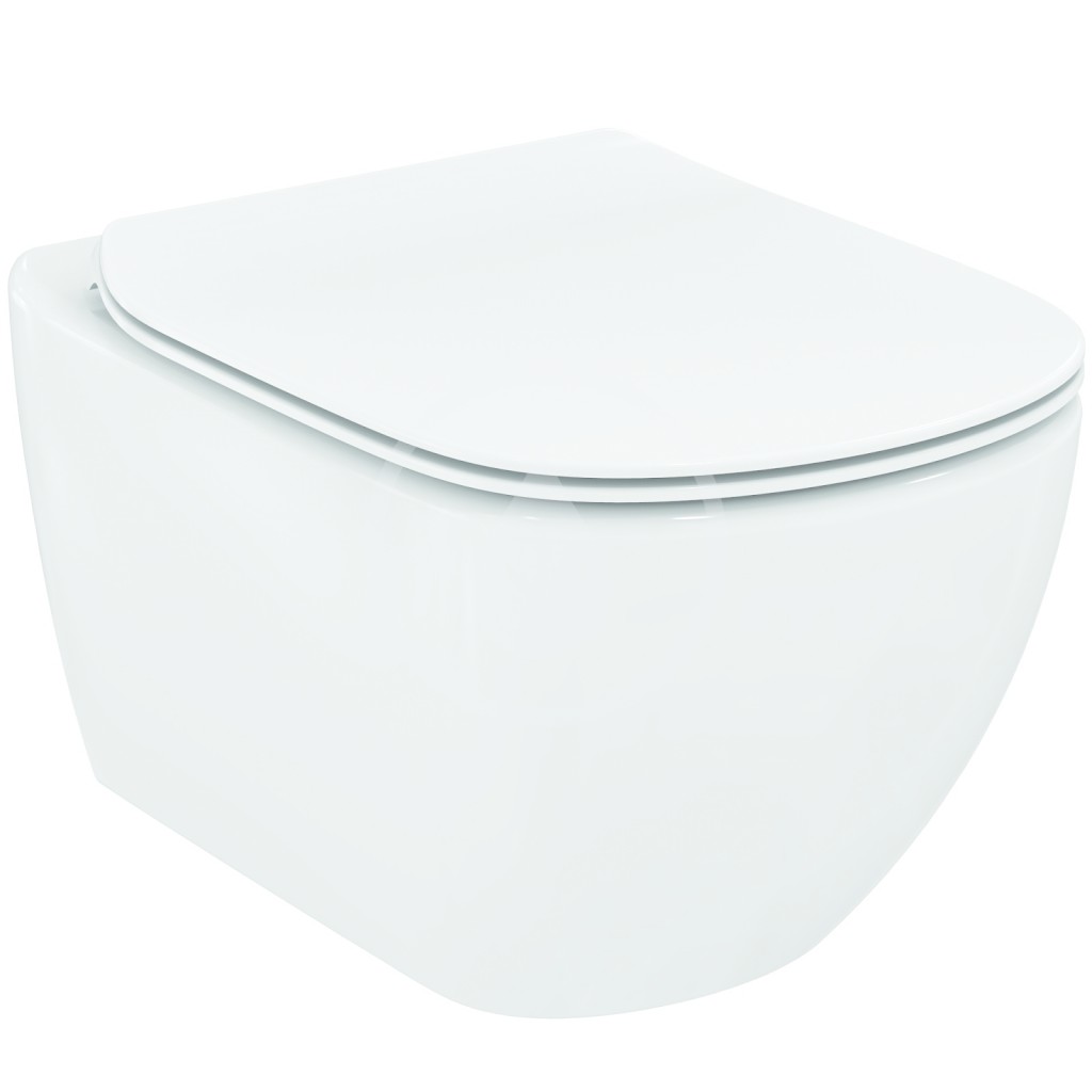 Obrázok IDEAL STANDARD - Tesi Závěsné WC se sedátkem SoftClose, Rimless, bílá (T355101)