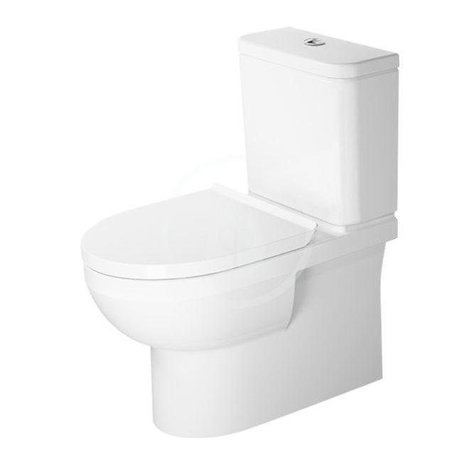 Obrázok DURAVIT - DuraStyle Basic WC kombi misa, Vario odpad, Rimless, s WonderGliss, alpská biela 21820900001