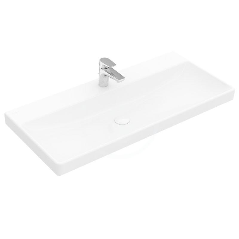 Obrázok VILLEROY & BOCH VILLEROY & BOCH - Avento Umyvadlo nábytkové 800x470 mm, bez přepadu, otvor pro baterii, alpská bílá (41568101)