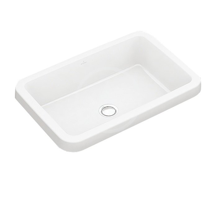 Obrázok VILLEROY & BOCH VILLEROY & BOCH - Architectura Umyvadlo zápustné 615x415 mm, bez přepadu, bez otvoru pro baterii, alpská bílá (41676101)