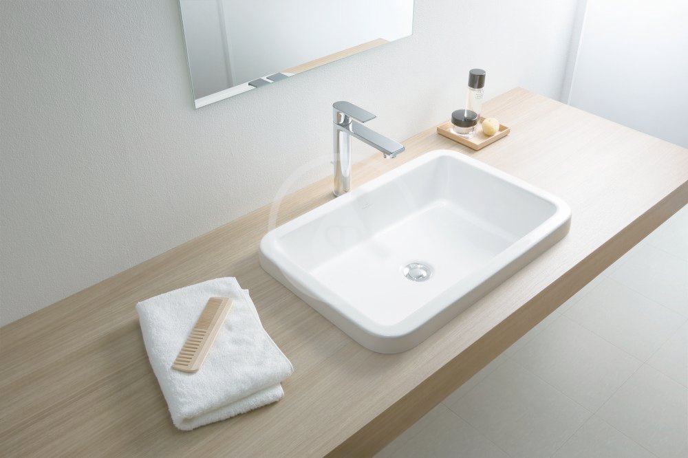 Obrázok VILLEROY & BOCH VILLEROY & BOCH - Architectura Umyvadlo zápustné 615x415 mm, bez přepadu, bez otvoru pro baterii, alpská bílá (41676101)