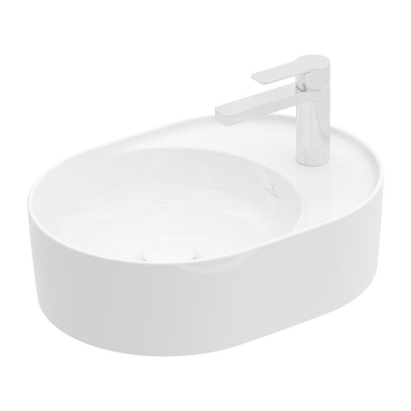 Obrázok VILLEROY & BOCH VILLEROY & BOCH - Collaro Umyvadlo na desku, 510x380 mm, bez přepadu, 1 otvor pro baterii, CeramicPlus, alpská bílá (4A1551R1)