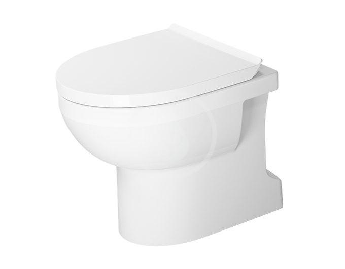 Obrázok DURAVIT - DuraStyle Basic Stojace WC, spodný odpad, Rimless, alpská biela 2184010000