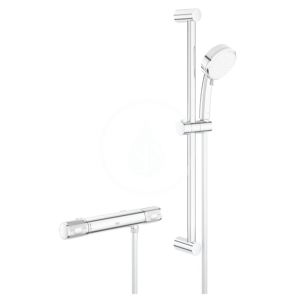 Obrázok Grohe Grohtherm 1000 Performance - Termostatická sprchová batéria so sprchovou súpravou 600 mm, chróm 34785000