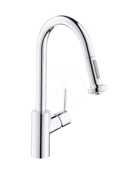 Obrázok Hansgrohe Talis M52 - Páková kuchynská batéria 220, Eco, vyťahovateľná sprška, 2jet, chróm 72831000