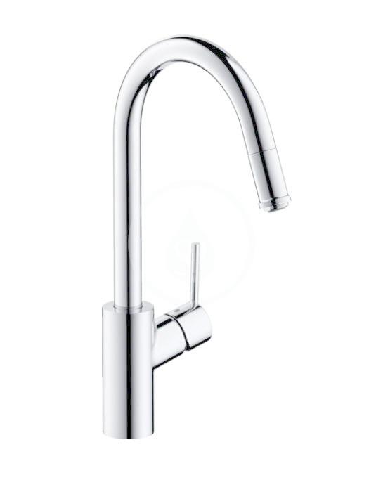 Obrázok Hansgrohe Talis M52 - Páková kuchynská batéria 260, Eco, vyťahovateľný výtok, 1jet, chróm 72832000