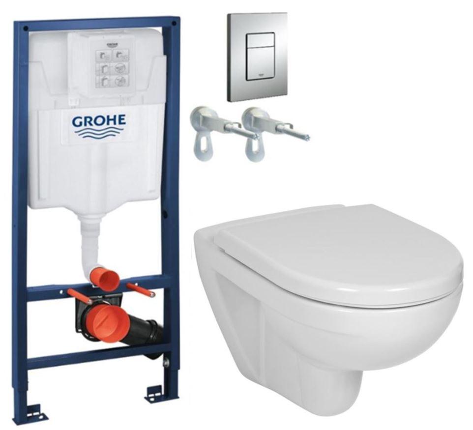 Obrázok Rapid SL pre závesné WC 38528SET s chrómovou doskou + WC JIKA LYRA PLUS + SEDADLO duraplastu 38772001 LY6