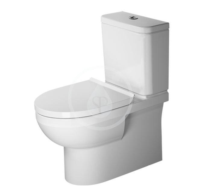 Obrázok DURAVIT - DuraStyle Basic WC kombi misa, Vario odpad, Rimless, s HygieneGlaze, alpská biela 2182092000