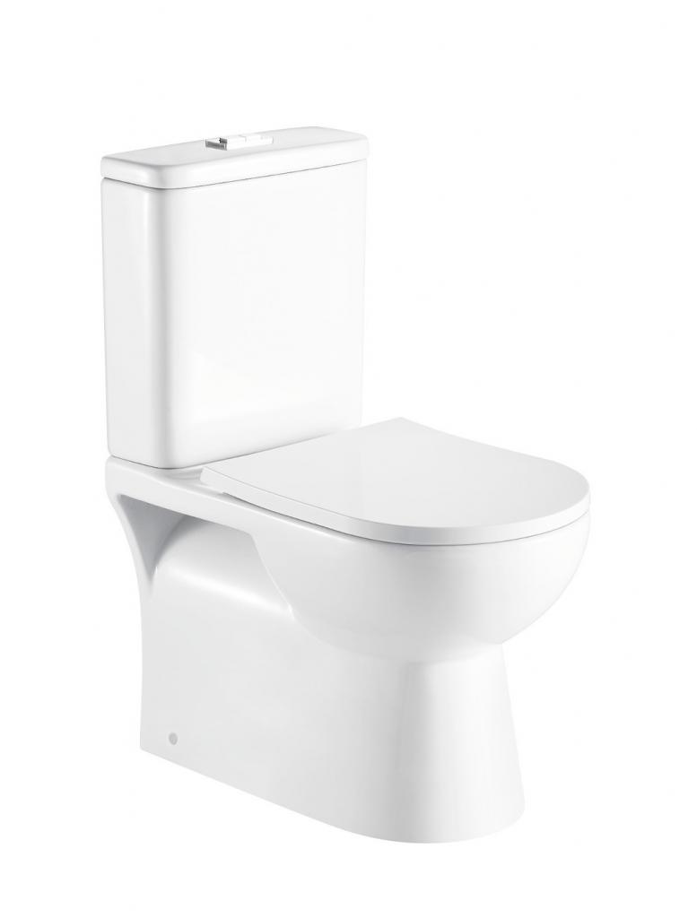 Obrázok HOPA - Kombi WC PROGETTO RIMLESS sa SLIM sedadlom Soft-close OLKLT2131AR