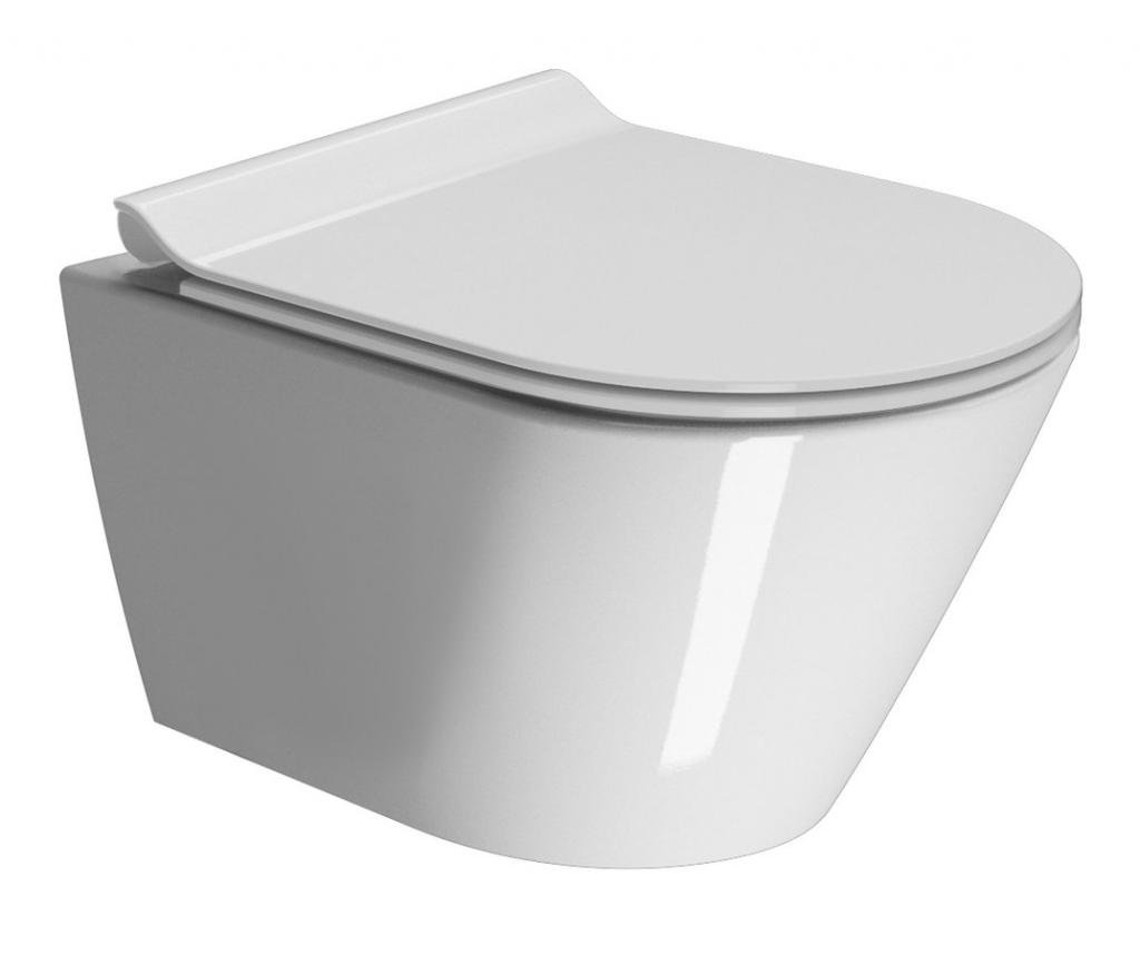 Obrázok GSI - KUBE X závesná WC misa, Swirlflush, 50x36 cm, biela ExtraGlaze 941611