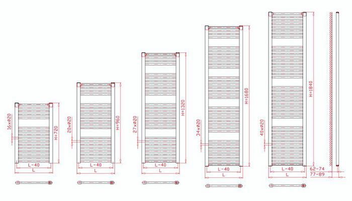 Obrázok A-Interiéry - Kúpeľňový radiátor Eco EC 6096 / biela RAL 9016 (96x60 cm) eco_ec6096