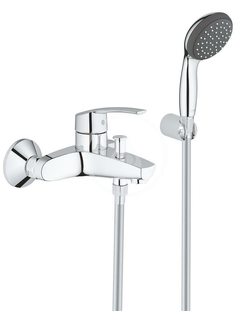 Obrázok GROHE - QuickFix Start Vaňová nástenná batéria s príslušenstvom, chróm 23413001