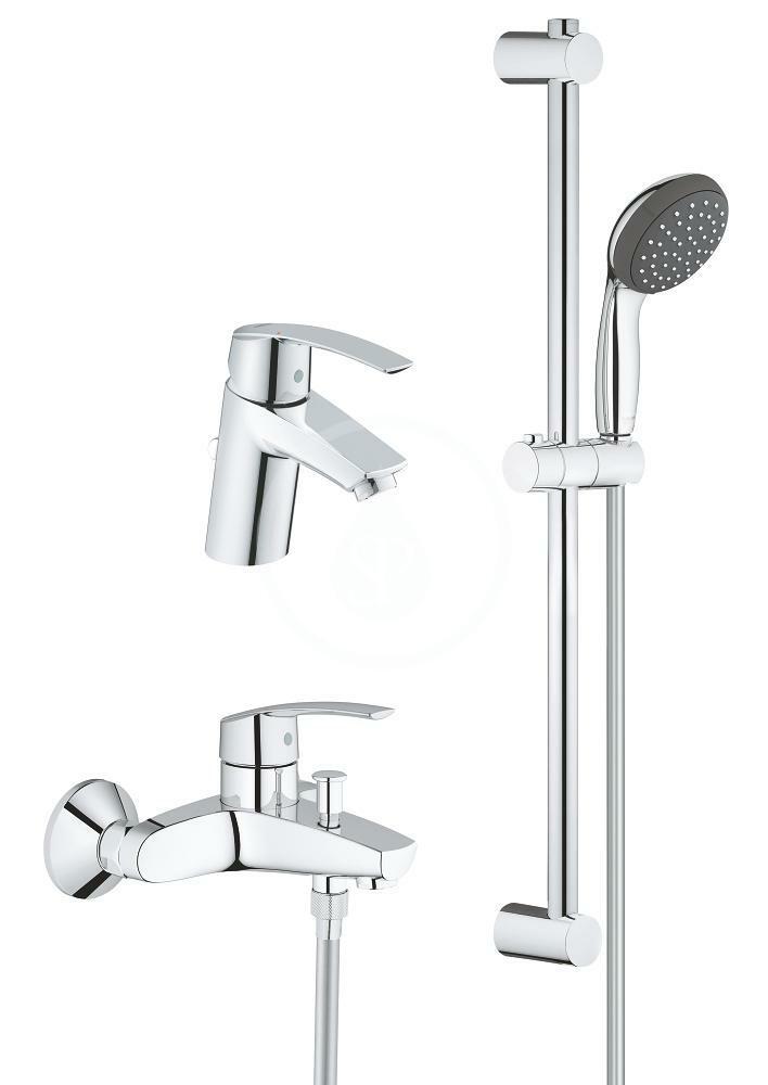 Obrázok GROHE - QuickFix Start Set umývadlovej a vaňovej batérie s príslušenstvom, chróm 23749001