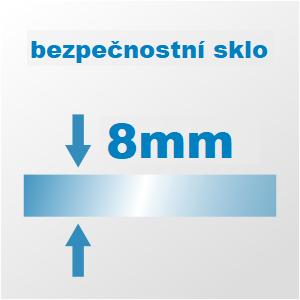 Obrázok H K - Sprchovací kút FORTE 100x80 cm Ľ/P variant vrátane sprchovej vaničky SE-FORTE10080/SE-THOR-10080