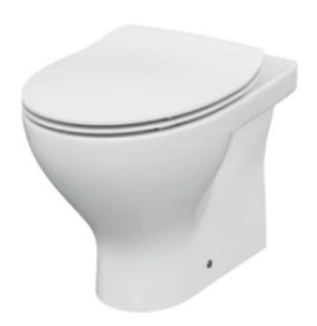 Obrázok CERSANIT - SET A37 STOJÚCE WC MISA MODUO CO 10 SO SEDÁTKOM SLIM DUR SC EO S701-265