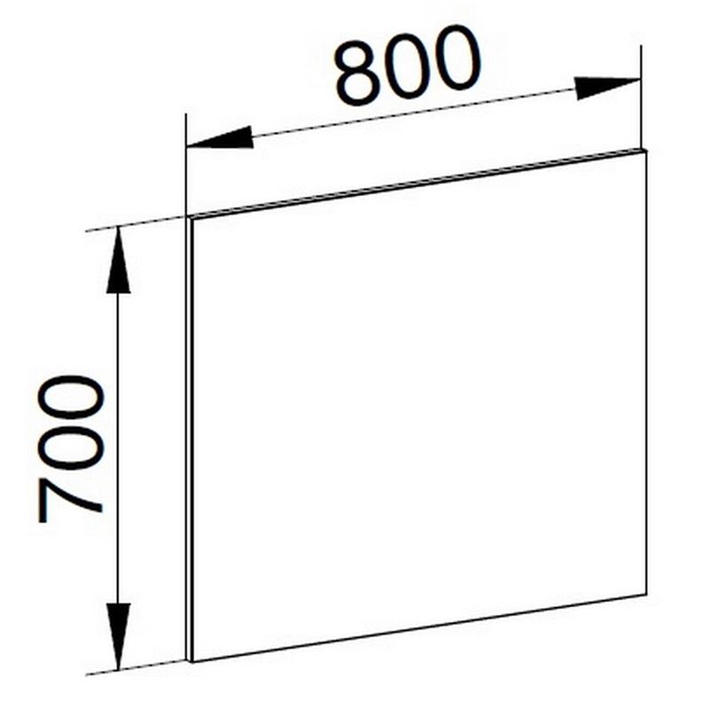 Obrázok MEREO - Zrkadlo 800x700x20 mm CN693