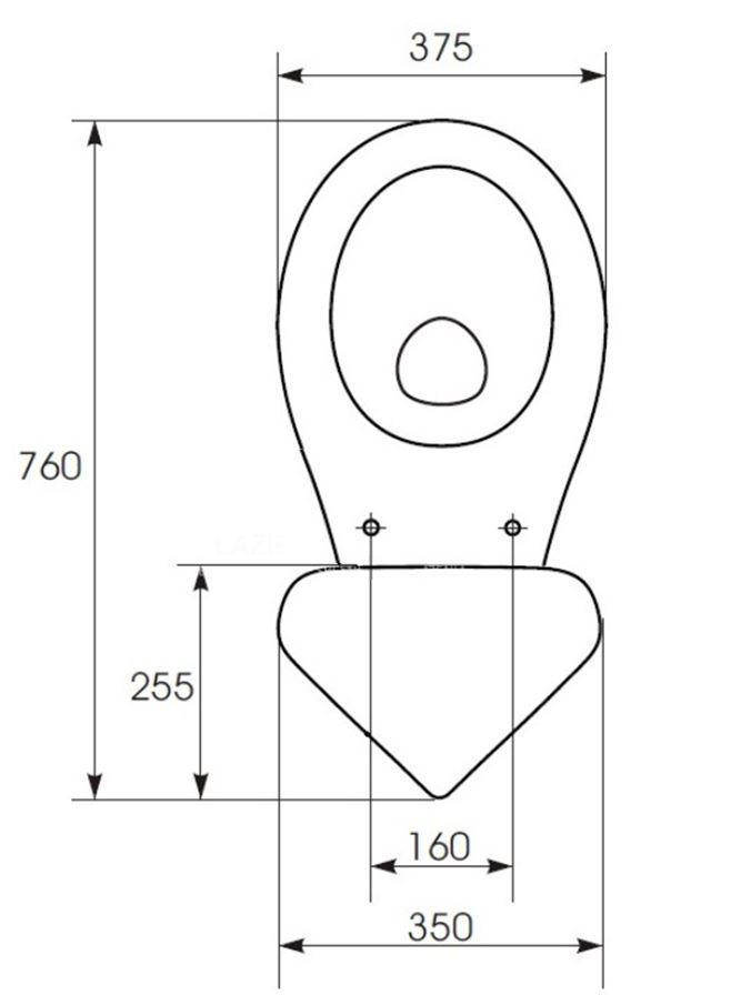 Obrázok CERSANIT - WC kombi 431 PRESIDENT 011 rohový 3/6 vrátane sedátka duroplast K08-065