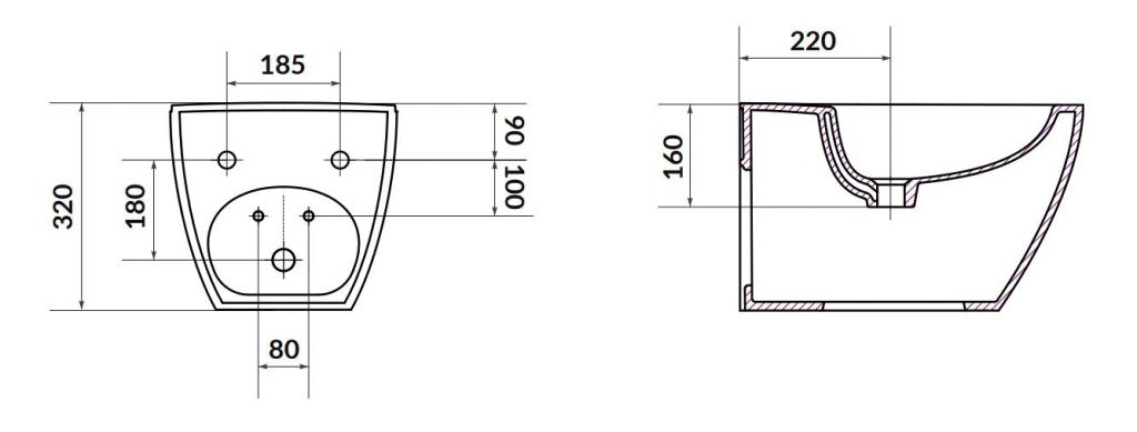 Obrázok CERSANIT - Závesný bidet ZEN K117-001