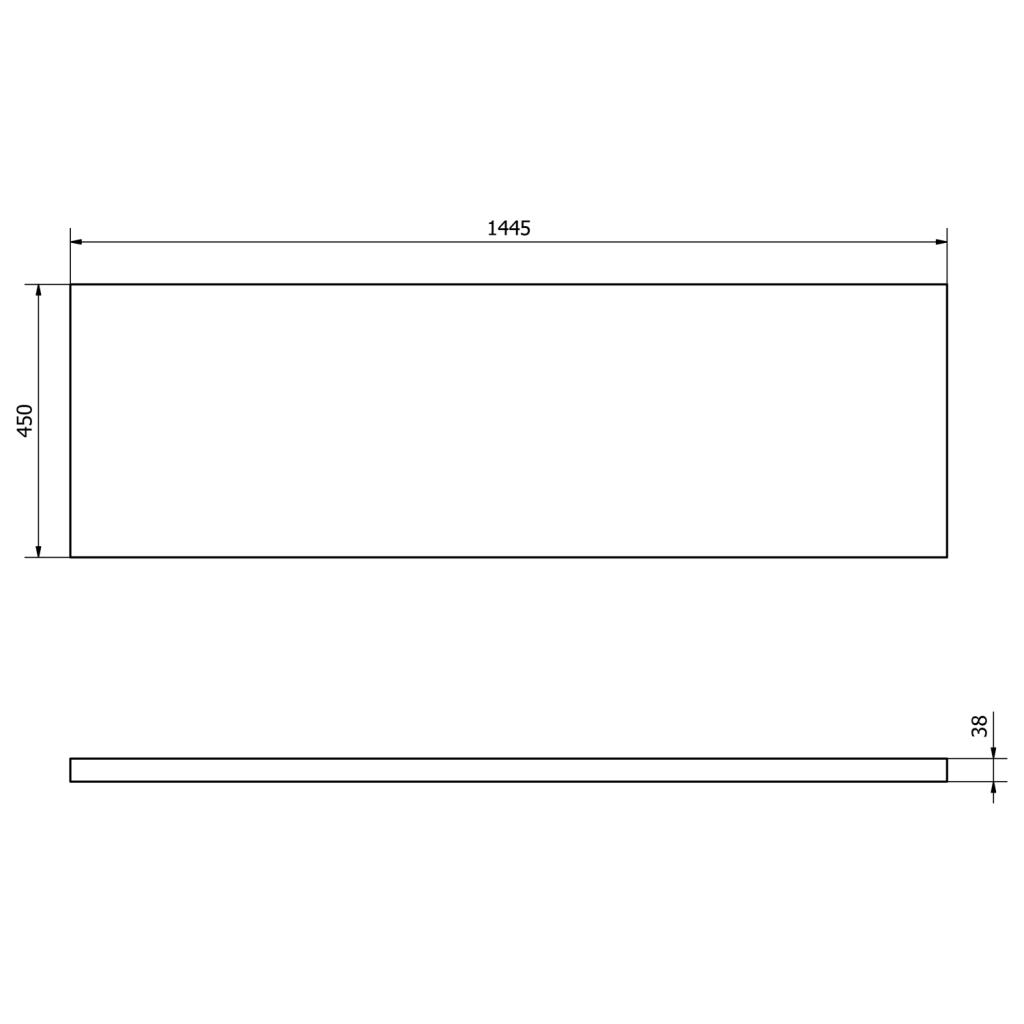 Obrázok AQUALINE - VEGA doska pod umývadlo 145x45cm, dub platin VG750