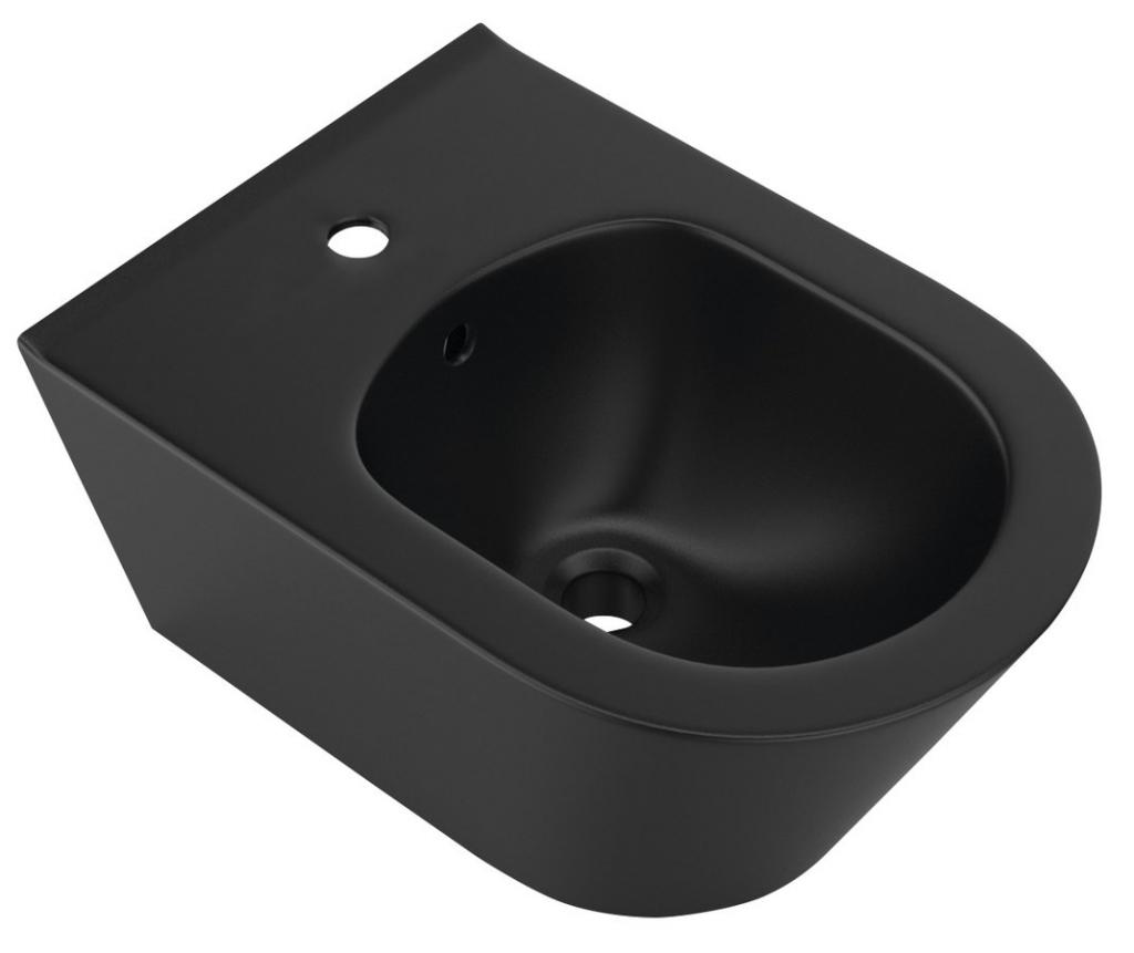 Obrázok SAPHO - AVVA bidet závesný 35,5x53 cm, čierna matná 100324-110