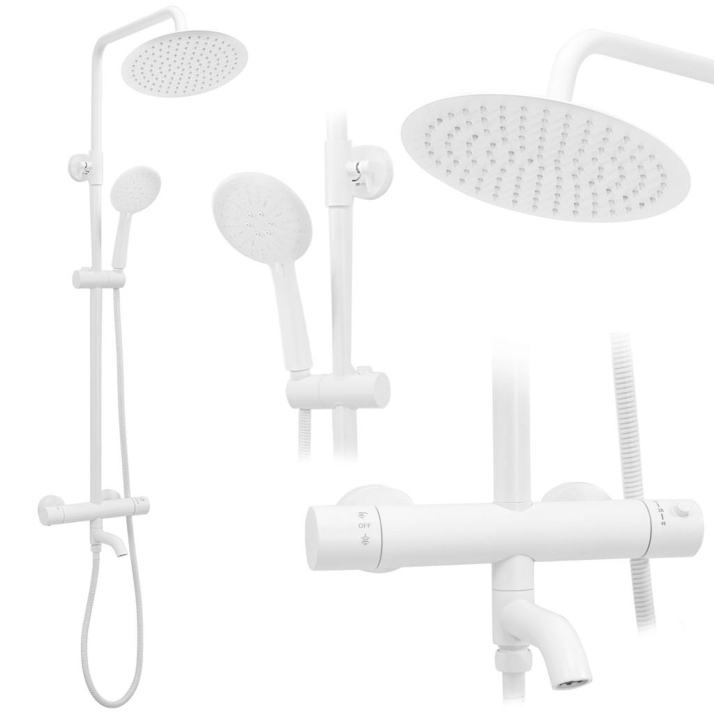 Obrázok REA REA - Sprchový set s batériou 150mm Lungo biela REA-P6608