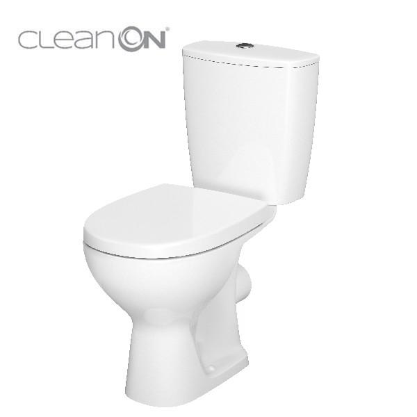 Obrázok CERSANIT - WC kombi 616 ARTECO 011 3/5 vrátane sedátka duroplast K667-056