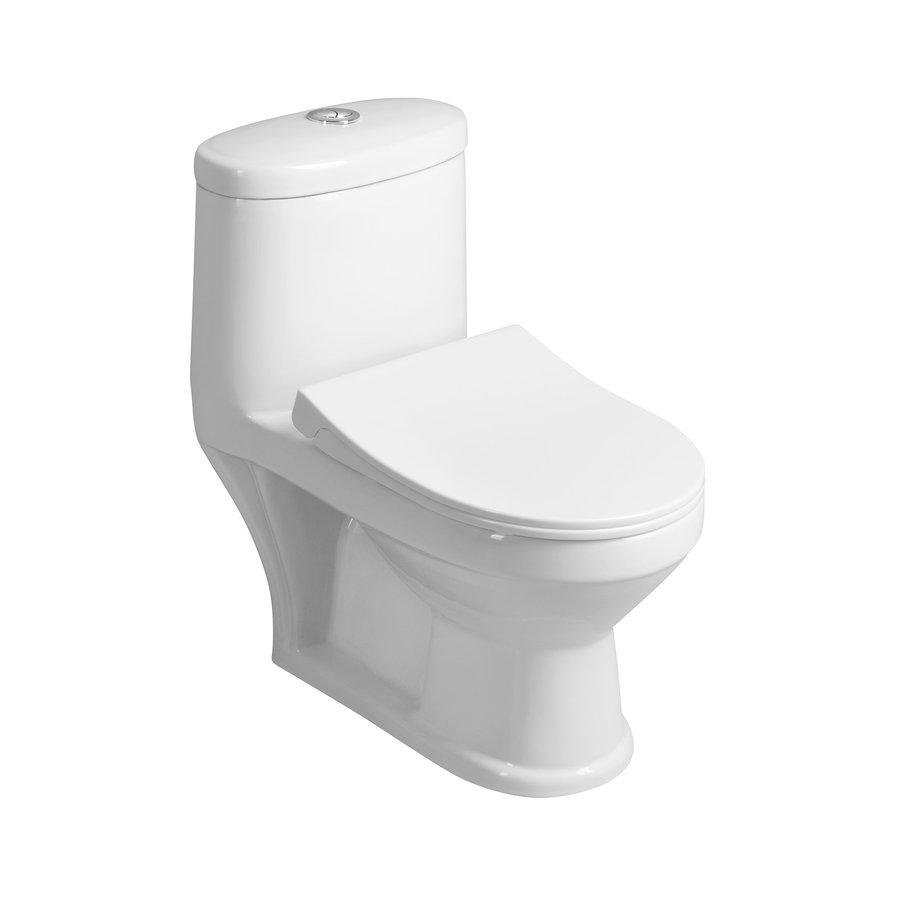 Obrázok AQUALINE - PETIT detské WC kombi, zadný/spodný odpad, biela PT520