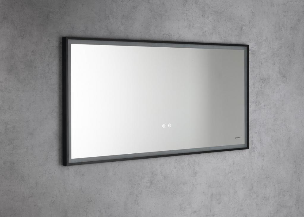 Obrázok SAPHO - SORT LED podsvietené zrkadlo 120x60cm, čierna mat SJ120