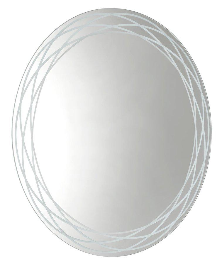 Obrázok SAPHO - RINGO okrúhle LED podsvietené zrkadlo so vzorom, ø 80cm, fólia anti-fog, 2700°K RI080