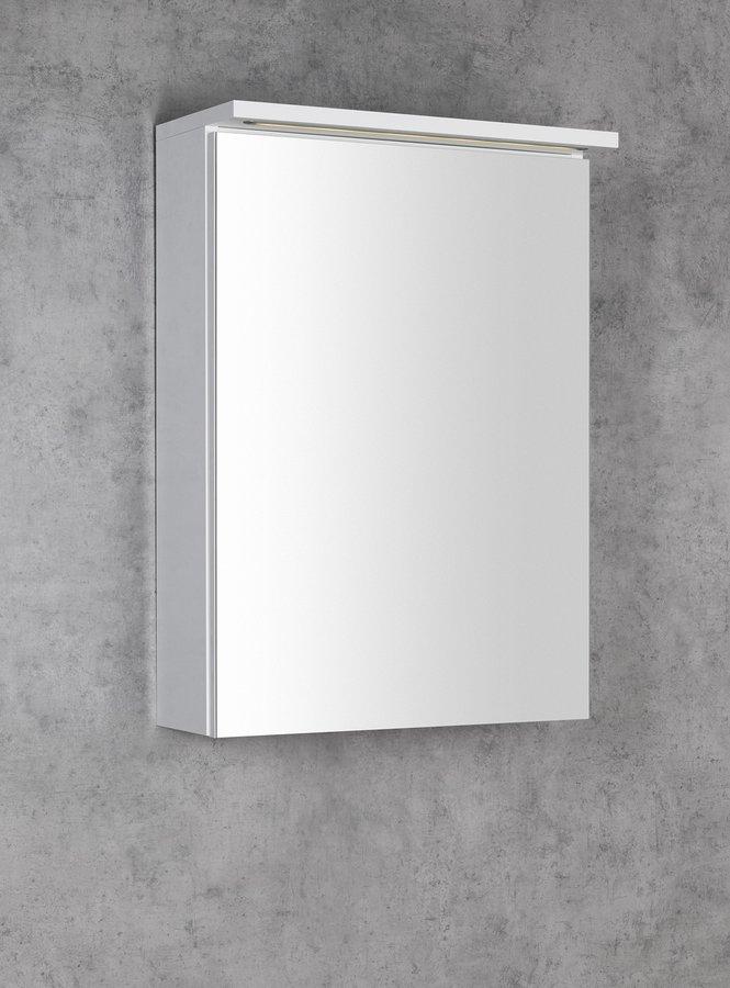 Obrázok AQUALINE - KAWA STRIP Galérka s LED osvetlením 50x70x22cm, biela WGL50S