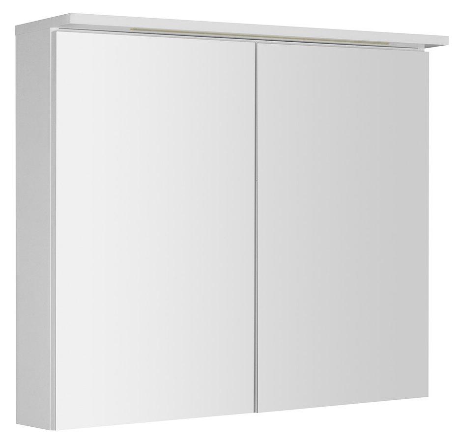 Obrázok AQUALINE - KAWA STRIP Galérka s LED osvetlením 80x70x22cm, biela WGL80S