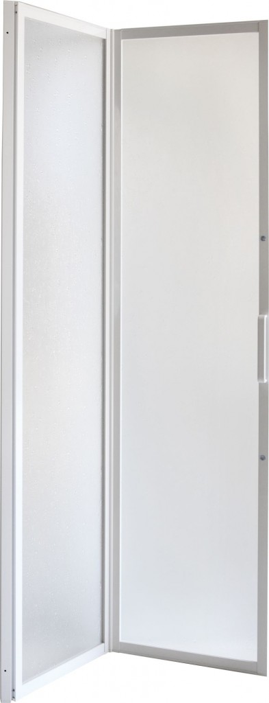 HOPA - Sprchové dvere DIANA - Farba rámu zásteny - Hliník biely, Rozmer A - 110 cm, Smer zatváranie - Univerzálny Ľavé / Pravé, Výplň - Polystyrol 2,2 mm (acrilico), Výška - 185 cm