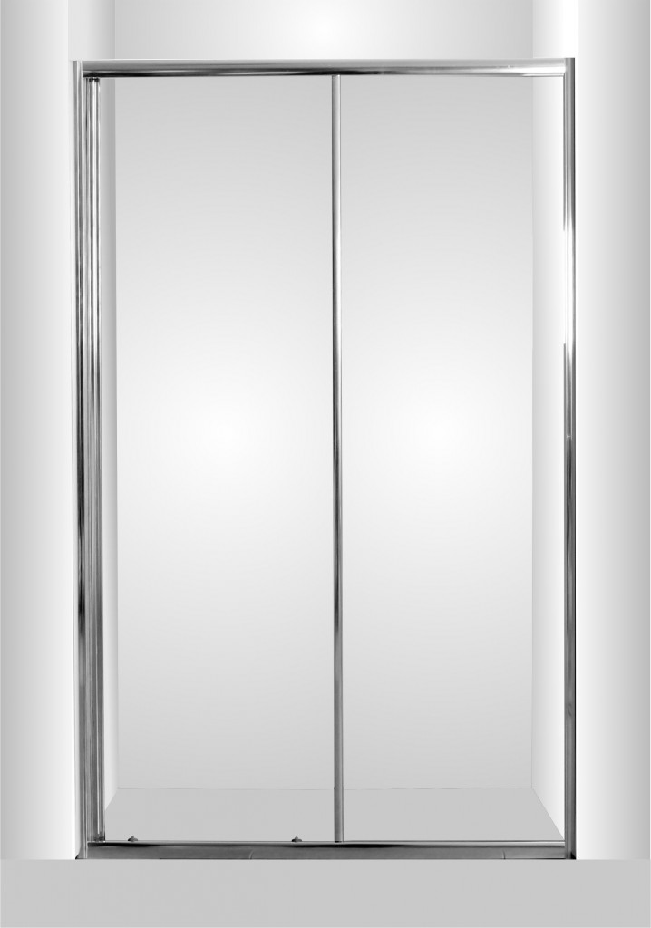 HOPA - Sprchové dvere do niky SMART - SELVA - Farba rámu zásteny - Hliník chróm, Rozmer A - 100, Smer zatváranie - Univerzálny Ľavé / Pravé, Výplň - Grape bezpečnostné sklo - 4/6 mm