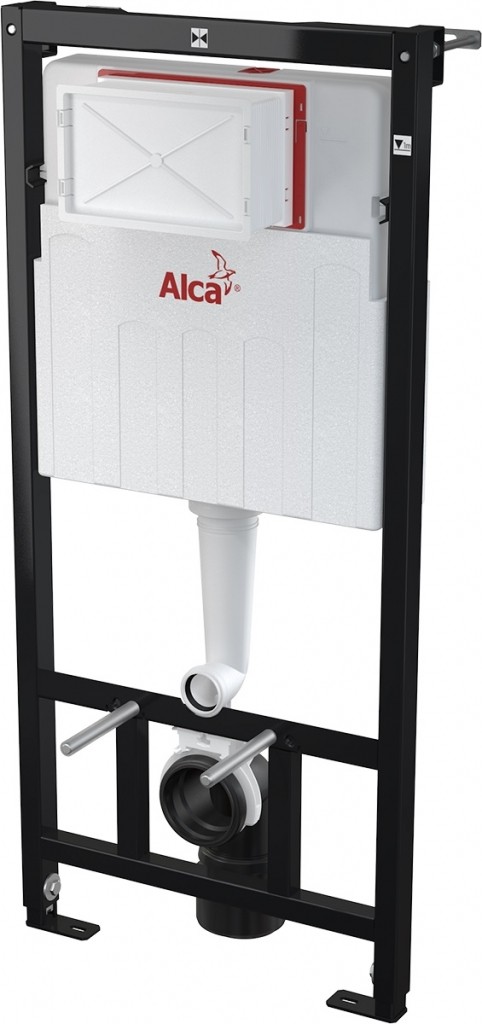 ALCADRAIN Alcadrain Sádromodul - predstenový inštalačný systém bez tlačidla + WC JIKA LYRA PLUS RIMLESS + SEDADLO duraplastu SLOWCLOSE AM101/1120 X LY2