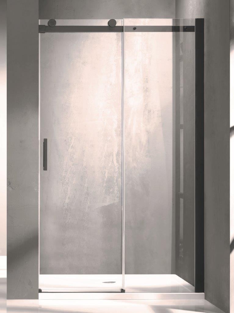 HOPA - Sprchové dvere Belvere BLACK - Farba rámu zásteny - Hliník čierny, Rozmer A - 100, Smer zatváranie - Univerzálny Ľavé / Pravé, Výplň - Číre bezpečnostné sklo - 8 mm BCBELV10