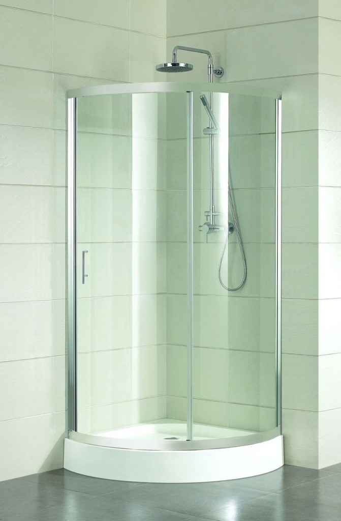 HOPA - Sprchovací kút Albatera - Farba rámu zásteny - Hliník leštený, Rozmer A - 90, Rozmer B - 90, Vanička HL - Akrylová vanička, Výplň - Číre bezpečnostné sklo - 4 mm BCALB90CC +