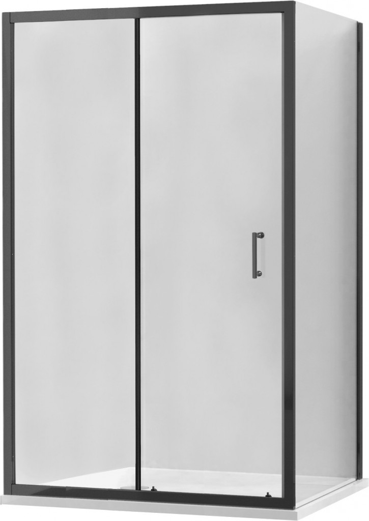 MEXEN/S - APIA sprchovací kút 100x100, transparent, čierna 840-100-100-70-00