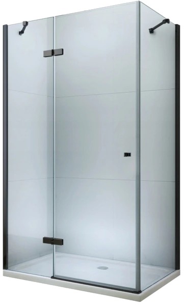 MEXEN/S - ROMA sprchovací kút 120x80, transparent, čierna 854-120-080-70-00
