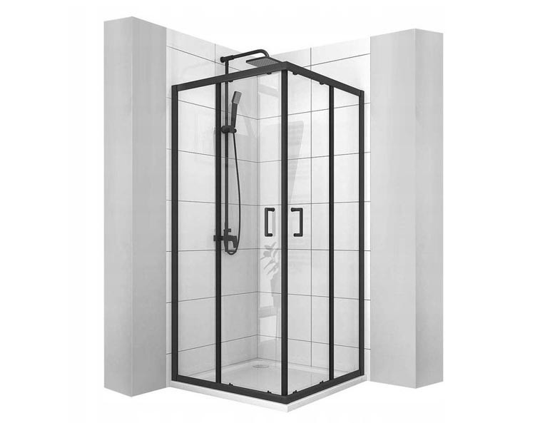 CALANI - Sprchovací kút VITO 80*100 čierna CAL-K6004