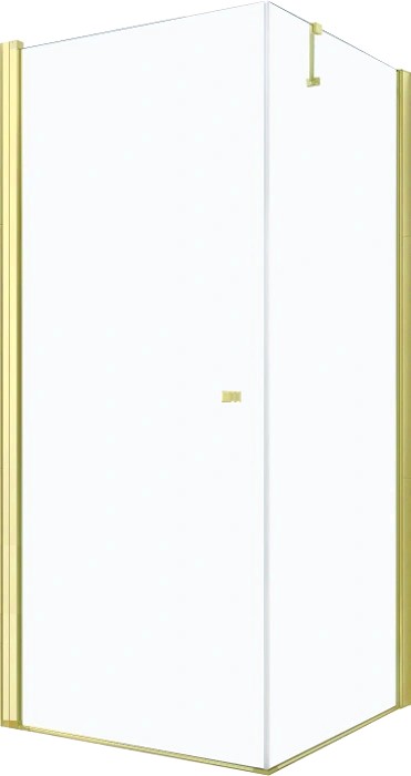MEXEN/S - PRETORIA sprchovací kút 80x70, transparent, zlatá 852-080-070-50-00