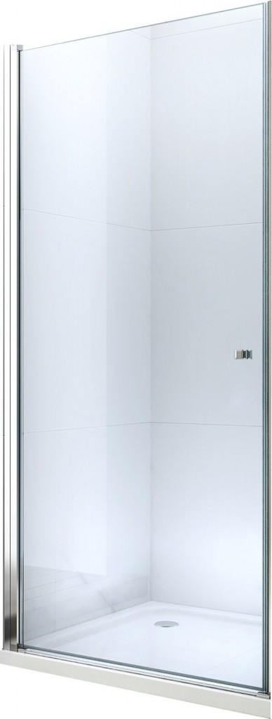 MEXEN - Pretoria sprchové dvere krídlové 80, transparent, chróm sa stenovým profilom 852-080-000-01-00