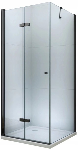 MEXEN/S - LIMA sprchovací kút 70x70, transparent, čierna 856-070-070-70-00